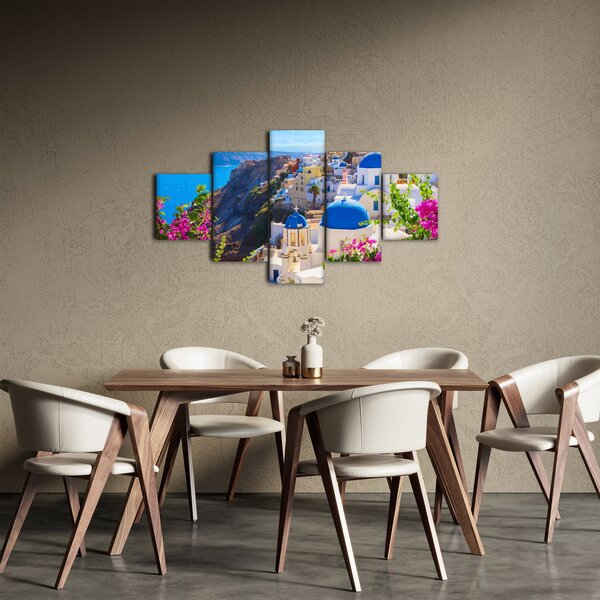 Obraz - Santorini, Řecko (125x70 cm)