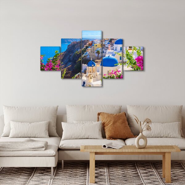 Obraz - Santorini, Řecko (125x70 cm)