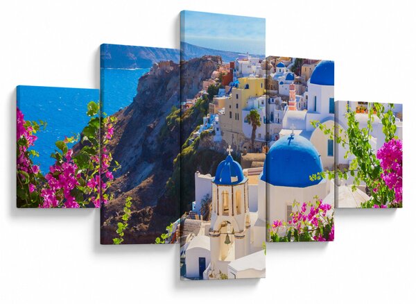 Obraz - Santorini, Řecko (125x70 cm)