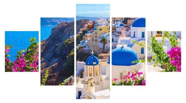 Obraz - Santorini, Řecko (125x70 cm)