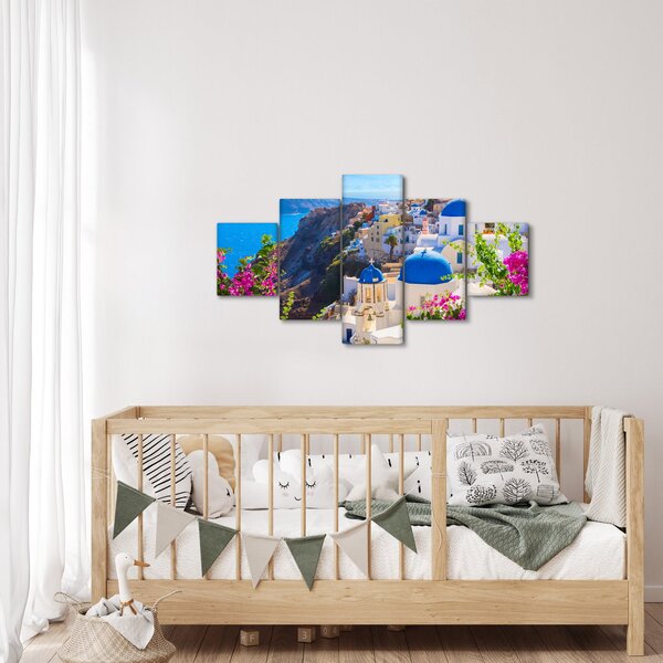 Obraz - Santorini, Řecko (125x70 cm)