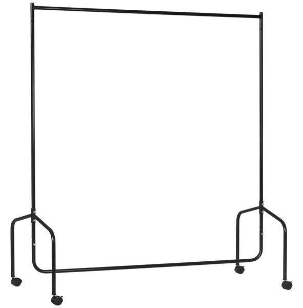 HOMCOM Stojan na oblečení, oděvní kolejnice, stojan na šaty, vozíkový stojan na oděvy (150 x 60 x 170 cm) | Aosom