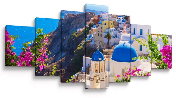 Obraz - Santorini, Řecko (210x100 cm)