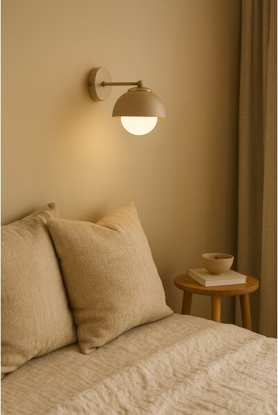 Brilagi - Nástěnná lampa COSMO 1xE27/60W/230V béžová/zlatá