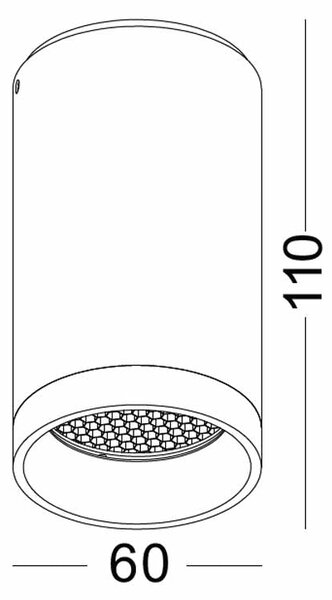 Barth LED přisazené svítidlo Ra>90 ⌀60mm