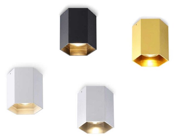 Hexagon 1 GU10 přisazené svítidlo Bílá