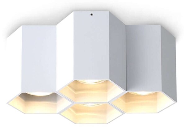 Hexagon 4 GU10 přisazené svítidlo Zlatá
