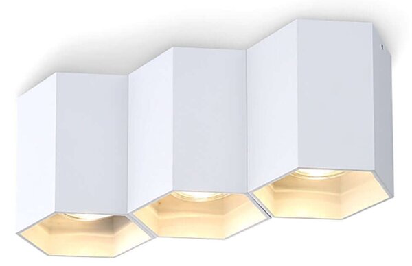 Hexagon 3 GU10 přisazené svítidlo Černá