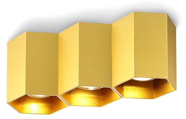 Hexagon 3 GU10 přisazené svítidlo Černá