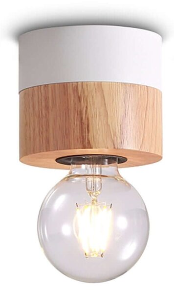 Wood E27 přisazené svítidlo Šedá