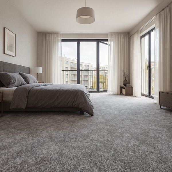 Condor Carpets, Metrážový koberec Serena 6692, na míru, šíře 4m,5m, šedá, filc, ložnice