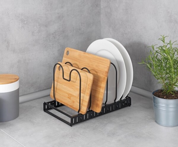 WENKO 53149100 - Držák poklic a pánví 18x18 cm černá