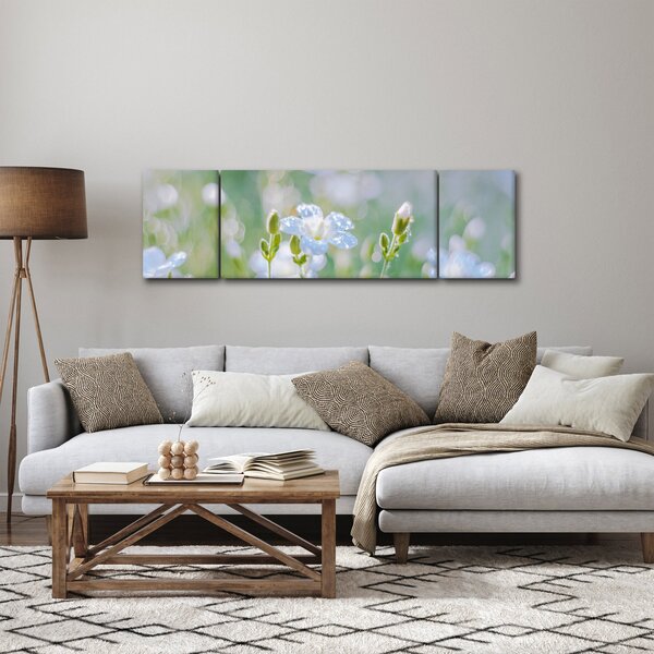 Obraz - Jemné květy (170x50 cm)