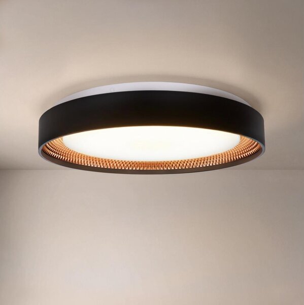 Brilagi - LED Stmív. strop. svítidlo WALDO LED/48W/230V pr. 40 cm černá/zlatá+DO