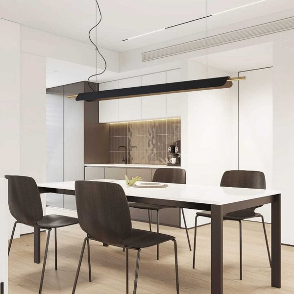 Arteluce 2 LED závěsné svítidlo Černá1650mm