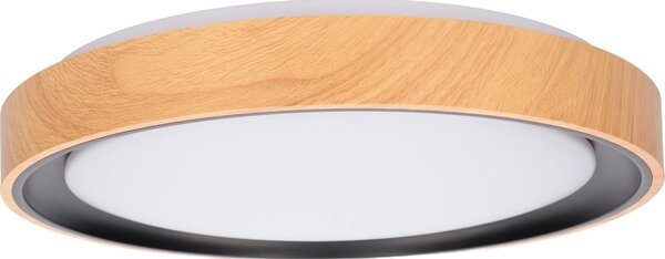 Brilagi - LED Stropní svítidlo FLOCO LED/24W/230V pr. 30 cm dřevo/černá