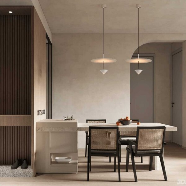 Conical LED závěsné svítidlo up/down Bílá380x191mm
