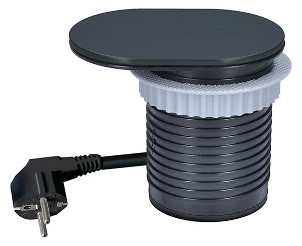 Solight PP124CB-PD20 - Vestavná zásuvka 20W 1Z +USB A+C černá