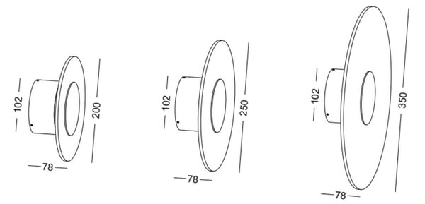 Ring puck LED přisazené svítidlo IP65 Bílá200mm