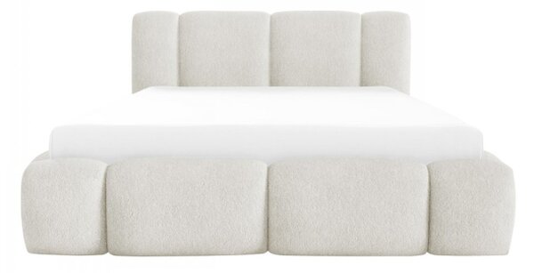 Čalouněná postel s úložným prostorem Kirasti Boucle, Rozměr postele: 120 x 200 cm, Barva:: Lambi 04 5903211521164