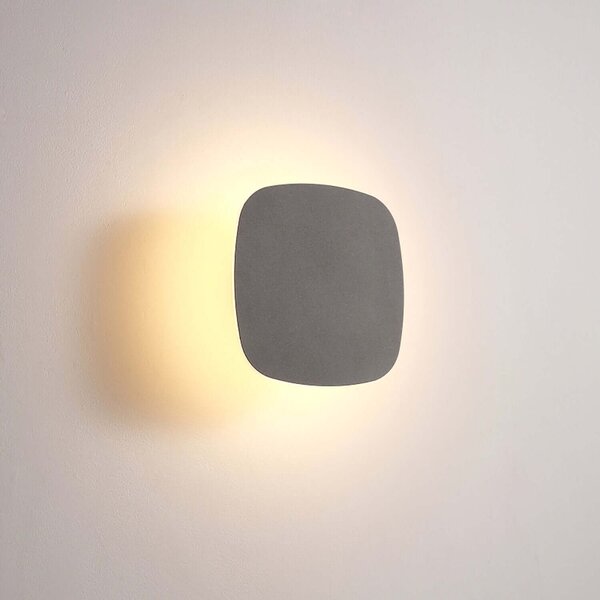 Rounded Square LED přisazené svítidlo IP65 Antracitová