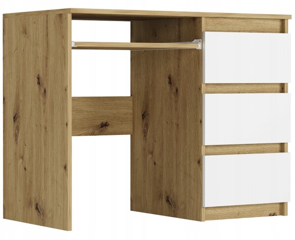 POČÍTAČOVÝ STŮL 96 CM 3 ZÁSUVKY STOLEK N-3 ARTISAN MIX