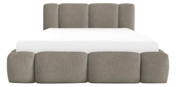 Čalouněná postel s úložným prostorem Kirasti Boucle, Rozměr postele: 120 x 200 cm, Barva:: Lambi 04 5903211521164