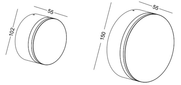 Puck LED přisazené svítidlo IP65 100mm