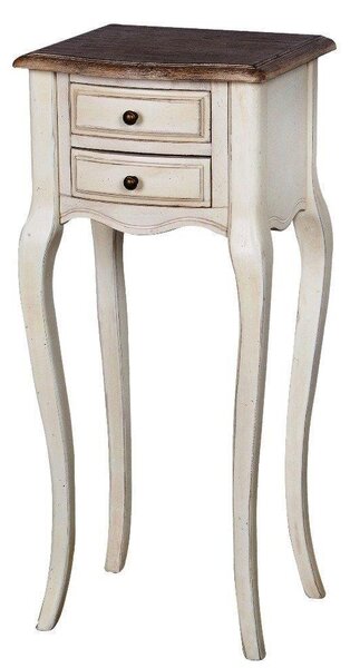 Noční stolek GABIJA - slonová kost / světle hnědý
