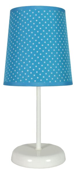 Dětská stolní lampička GABRIELE, modrá, puntíky