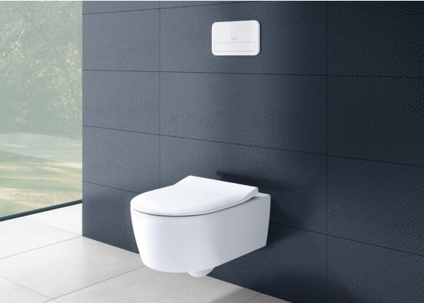 Villeroy & Boch 5656RSR1 - Závěsné WC s prkénkem SoftClose AVENTO keramika/bílá