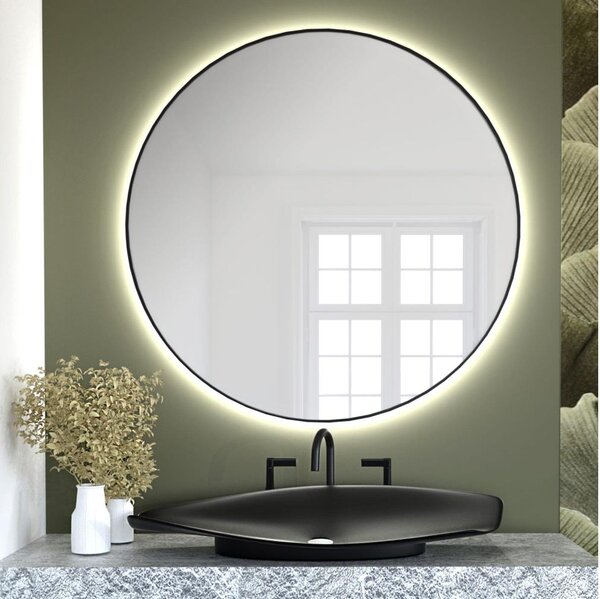 Baltica Design - LED Zrcadlo s pods. BRIGHT 15W/230V 4500K pr. 50 cm IP65 černá