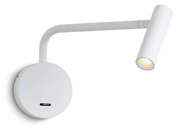 Reading arm LED nástěnné svítidlo Bílá