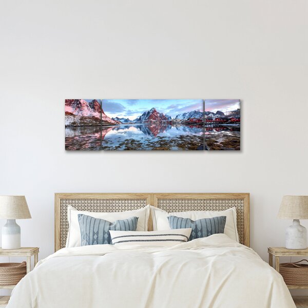 Obraz - Východ slunce nad Reine (170x50 cm)