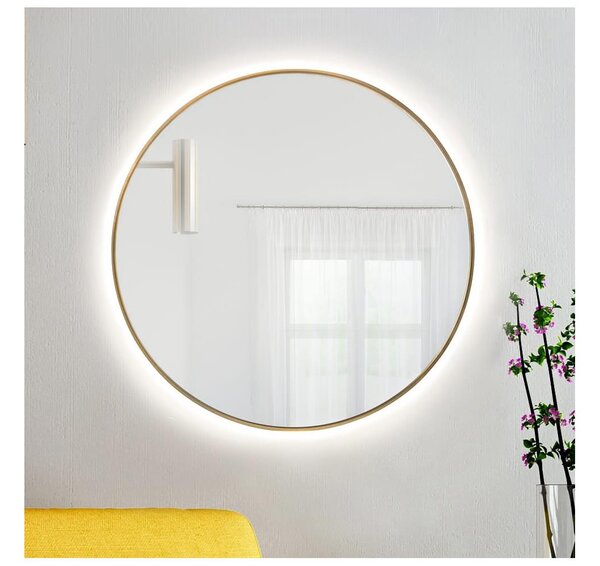 Baltica Design - LED Zrcadlo s pods. BRIGHT 15W/230V 4500K pr. 60 cm IP65 zlatá