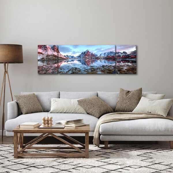 Obraz - Východ slunce nad Reine (170x50 cm)