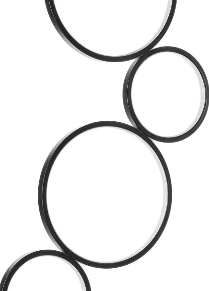 ONLI - LED Stojací lampa RINGS LED/58W/230V 4000K černá