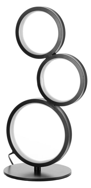 ONLI - LED Stolní lampa RINGS LED/17W/230V 4000K 37 cm černá