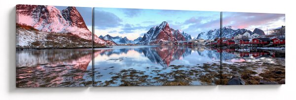 Obraz - Východ slunce nad Reine (170x50 cm)