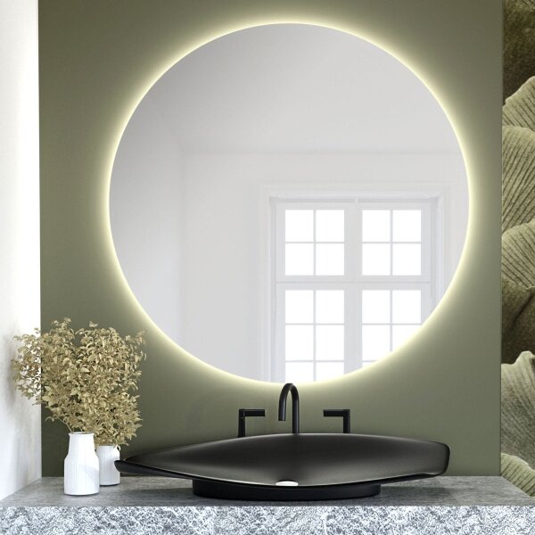 Baltica Design - LED Koup. zrcadlo s pods. BRIGHT 15W/230V 3000K pr. 80 cm IP65