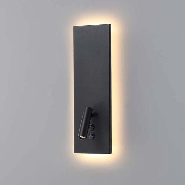Reading Ambient Plate LED nástěnné svítidlo Černá440x140mm