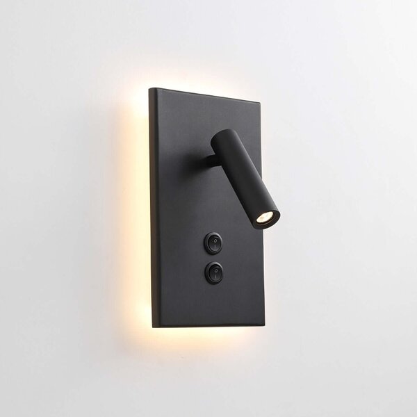 Reading Ambient Plate LED nástěnné svítidlo Černá440x140mm