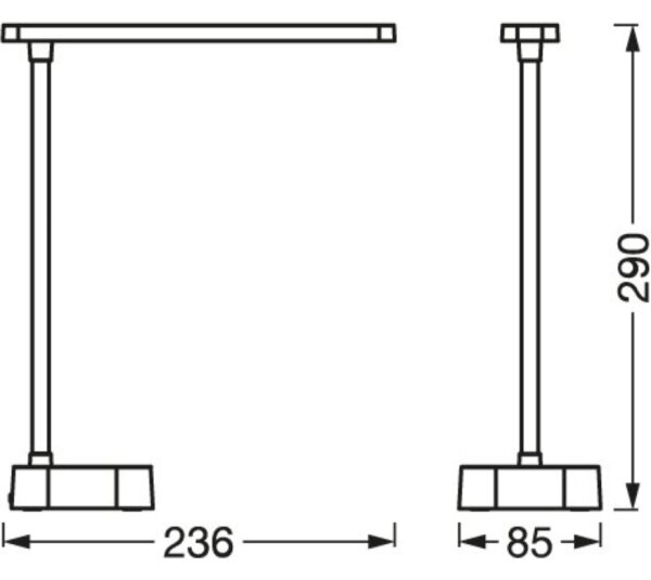 Osram - LED Stmívatelná dotyková stolní lampa PANAN LED/5,2W/5V 1200 mAh CRI 90
