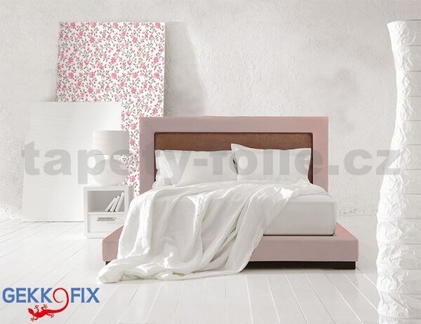 Samolepící fólie květy růžové 45 cm x 2 m GEKKOFIX 55751 samolepící tapety