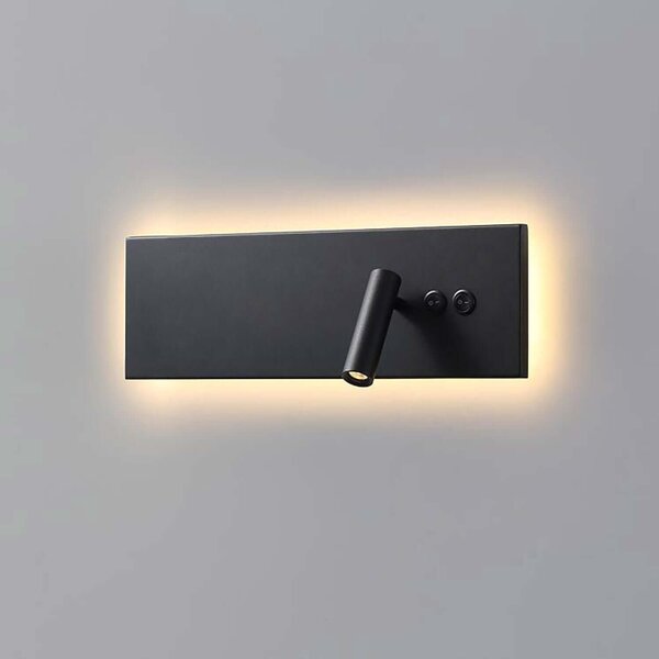 Reading Ambient Plate LED nástěnné svítidlo Černá440x140mm