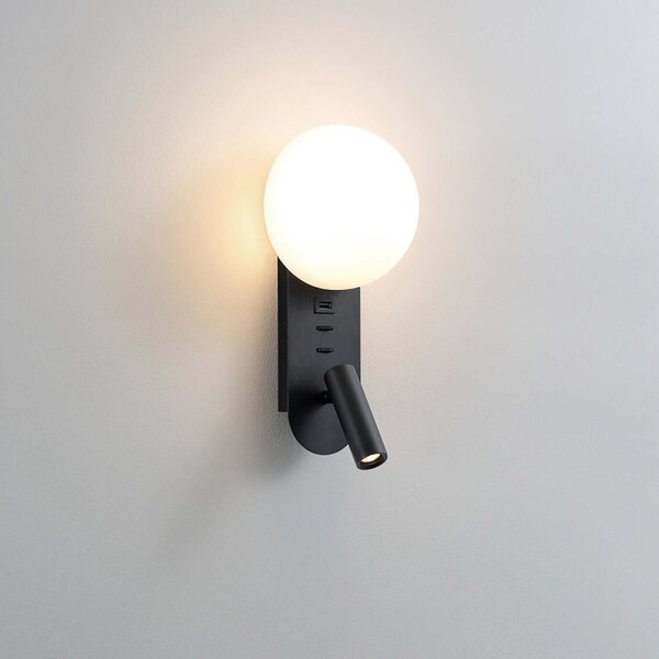 Reading Ambient LED nástěnné svítidlo s USB Černá
