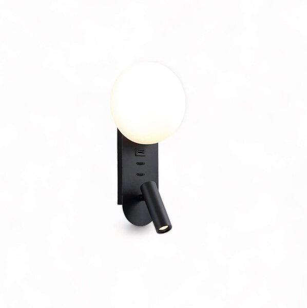 Reading Ambient LED nástěnné svítidlo s USB Černá