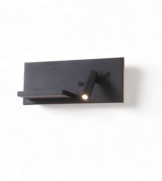 Reading Ambient Plate 2 LED nástěnné svítidlo s USB BíláPravá