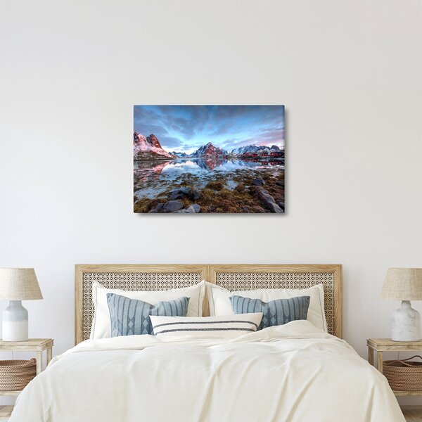 Obraz - Východ slunce nad Reine (70x50 cm)