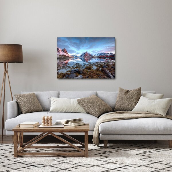 Obraz - Východ slunce nad Reine (70x50 cm)